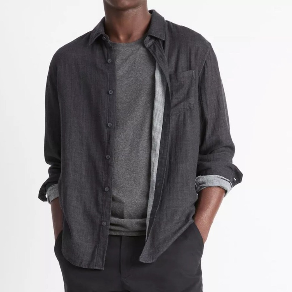 Vince - Softest Shacket, Cotton. - image 2